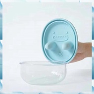 [G V W E] 2-In-1 No-Mess Snack Container, Silicone Box with Lid, Keep Hands Clean and Snacks Fresh P