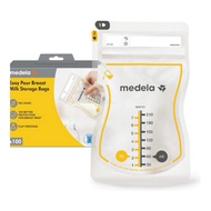 American Medela milk storage bags 100 bags 210ml, spill-proof zip milk bags - by Jeese Mart