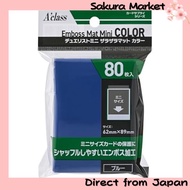 Aklas Duelist Mini Rough Matte Color Blue [For Mini Size / 80 Sleeves / Color Sleeves]  [Terus dari 