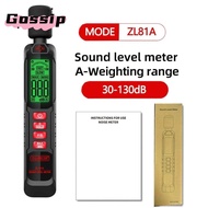 GOSSIP Sound Level Meter, Digital Display 30-130dB Noise Meter, Professional Windproof 125Hz-8KHz Au