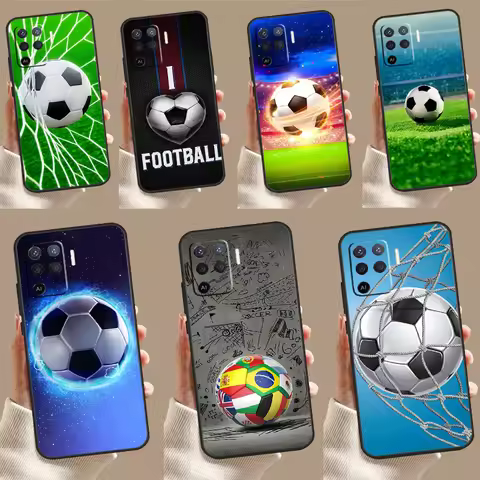 Football Soccer Ball For OPPO A57S A53S A54S A98 A78 A58 A79 A15 A17 A77 A16 A76 A96 A52 A72 A5 A9 A