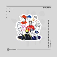 Formula 1 F1 Sticker Vinyl Doff Laminated Sticker | F1 Polisher