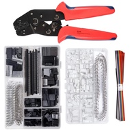 SN-28B+1550Pcs dupont crimping tool pliers terminal ferrule crimper wire hand tool set terminals clamp kit tool