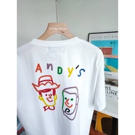 เสื้อคู่ เสื้อยืดโอเวอร์ไซส์ CALL ME AGAIN ลาย ANDY'S  TOY STORY สินค้ามือ 1 พร้อมส่งเกาหลีคนอ้วน