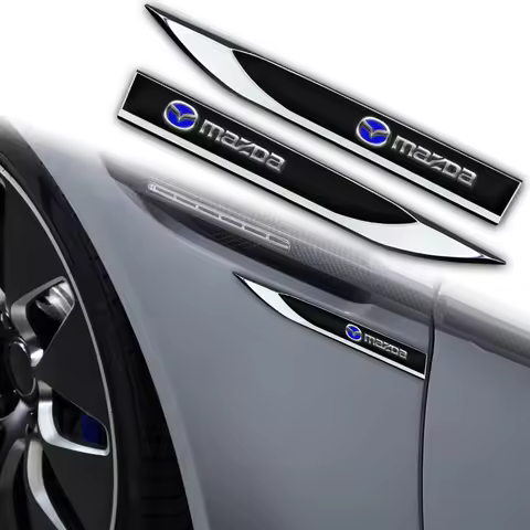 2PCS For MAZDA 2 3 6 ATENZA 3 BK BL 5 CR CW 6 II GH CX-7 ER MX-5 NC Side Sports Decals Car Body Deco