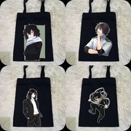 Totebag Hitam Shota Aizawa Anime Hero Academia 100% Kanvas Premium / Tas Jinjing Hitam Anime Hero Ac