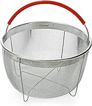Salbree Original Steamer Basket for 6 quart Instant Pot Accessories, Stainless Steel Strainer and Insert fits IP Insta Pot, Instapot 6 qt, Other Pressure Cookers &amp; Pots, with Handle [3qt 8qt avail]