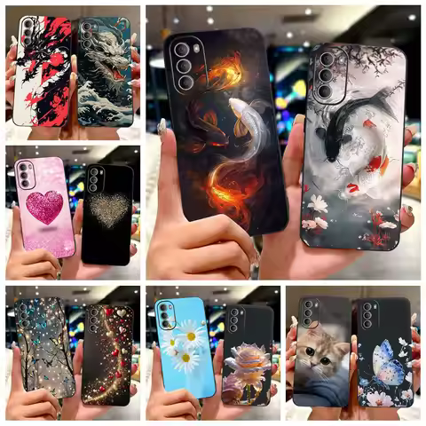 For Motorola Moto G51 G71 5G Case Cute Lucky Koi Painted Cover Soft TPU Phone Case For Motorola G31 