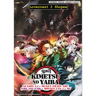 Anime DVD Demon Slayer/ Kimetsu No Yaiba 鬼灭之刃 Season 1-4 + Mugen Train Arc + Movies 2 In 1 + MV