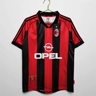 AC Milan jerseys football jerseys short sleeves classic nostalgic mens AC home and away jerseys tops