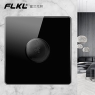 KAMANNI PMMA Black Panel Switch LED indicator 13amp Modern Lighting Switch Universal 3 Pin Plug Sock