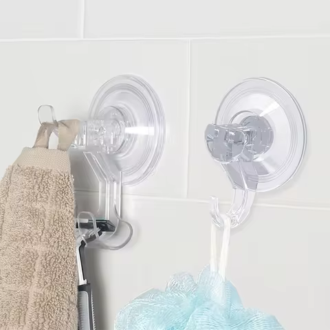 Transparent and Reusable Heavy-Duty Vacuum Suction Cup Hook Suction Cup Hook Glass Kitchen Supplies 