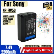 NP-FW50 Battery 7.4V 2200mAh Rechargeable Batteries and Charger for Sony A6400 A6000 Zve10 A6300 A7 