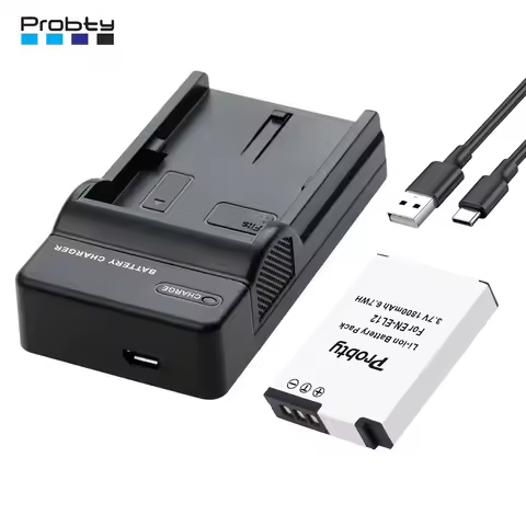 EN-EL12 ENEL12 Battery + Charger for Nikon Coolpix S9700 S9500 S9400 S9300 S9100 S8200 A1000 B600