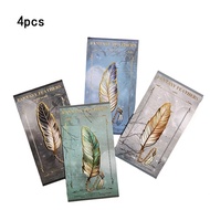 TEMU 4pcs Elegant Metal Feather Bookmarks With Pendant Charms – Golden, Blue, Yellow, And Brown Iron
