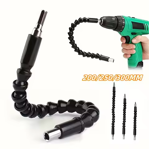 1pc Flexible Shaft Extension Shaft Drill Bit Hex Shank Drill Nut Driver Bit Set Bendable Drill Bit E