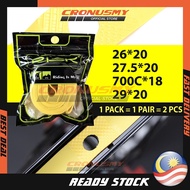 ( 1 PACK = 2 PCS) 26*20 / 27.5*20 / 29*20 / 700C*18 PVC Rim Inner Tape Tire Liner Pad Tyre Protector