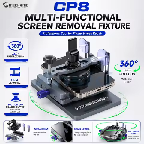 MECHANIC CP8 360° Rotating Screen Removal Fixture Universal Phone LCD Back Cover Separator Clamp Mob