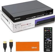 Sony Blu Ray DVD Player with Remote, Upscaling to Near 4K, 3D Streaming, Sony DVD Player BDP-S6700 - Built in Wi-Fi &amp; Bluetooth. Bundle- CD/DVD/Blu Ray Player, Remote, Zdirect HDMI Cable, Lens Cloth