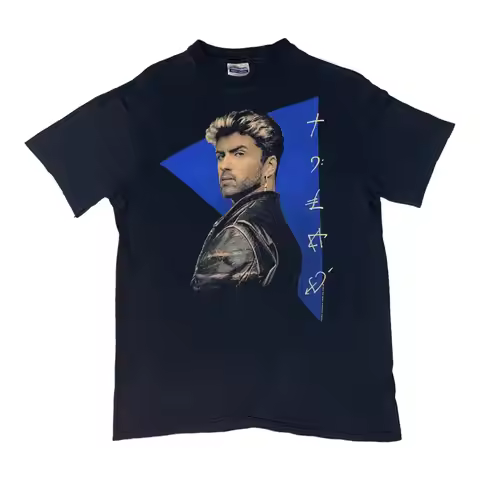 Rare 1989 George Michael Faith Single Stitch T-Shirt Wham Small Read Descript