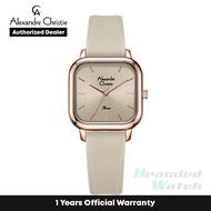 [Official Warranty] Alexandre Christie 2964LHRRGLK Women's Beige Dial Stainless Steel Strap Watch