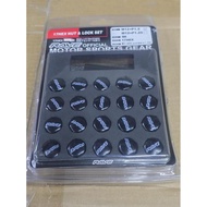 Lugnut Rave Official 1.5mm BLACK - Rave Wheel Bolt - Lug Nut RAYS BLACK