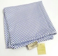 TIE RACK 絲巾 圍巾 英國倫敦品牌 圓點 白色 藍色 大方巾 披肩