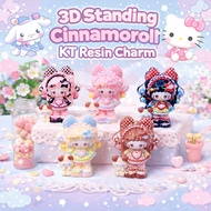 5pcs Standing 3D Cinnamoroll KT Cute Resin Charm DIY Miniature Cream Glue Decoration Cute Pendant | 