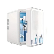 Portable Mini Fridge 5l Beauty Makeup Skincare Fridge Cosmetics Refrigerator With Mirror And Led