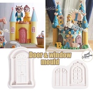 Vintage door mould key mould classical door frame mold castle cake silicone chocolate fondant jelly mould