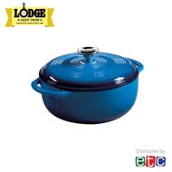 Lodge 4.5 Quart Blue Enameled Cast Iron Dutch Oven