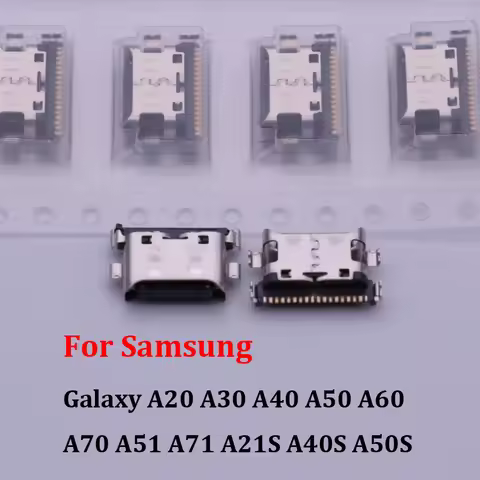 100pcs USB Charging Port Dock Plug Charger Connector Socket For Samsung Galaxy A20 A30 A40 A50 A60 A