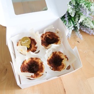 Ange Bakes Keto Mini Basque Burnt Cheesecake (Box of 4) [Diabetic-Friendly | Sugar-Free | Gluten-Fre