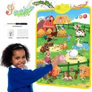 Talking Alphabet Wall Chart Electronic ABC 123s Music Poster Educational Learning Toy for Toddler Ch