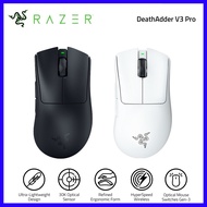 ต้นฉบับ Razer DeathAdder V3 Pro น้ำหนักเบาเป็นพิเศษไร้สายเหมาะกับการทำงาน Esports เมาส์สำหรับการเล่น