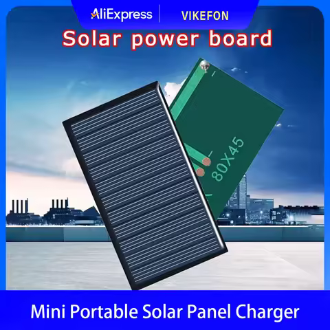 multi-role Mini Portable Solar Panel Charger 80x45mm Drop Glue Board 5V Generator Power Supplies Gar