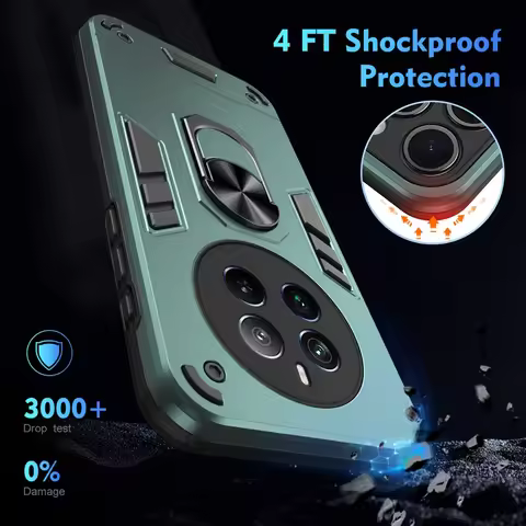 Armor Magnet Car Ring Case For OPPO Realme 11 Pro 12 Plus Realme 11X 12X 5G Realme11 Realme12 Pro Pl