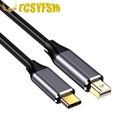 Tcsyfsm  USB C To Mini DisplayPort Cable High Resolution 4K 60hz Connector For Desktop Laptop Projector Monitor Phones