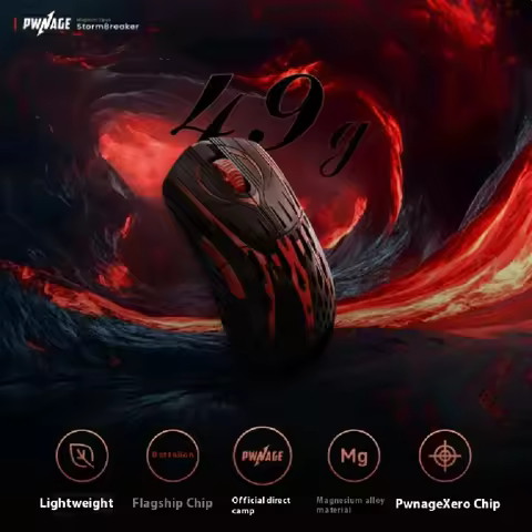 Pwnage StormBreaker Mouse Dual Mode Wireless Gaming Mice PAW3395 PAW3950 8000Hz Lightweight Mouse PC