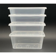 A1000/A750/A650/A500 Rectangular Disposable Plastic Food Container [ 50sets± ]