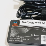Nguồn màn hình Adapter LCD 19V - 2.53A cho LCD LG Samsung / Đầu kim tròn 6.5mm x 4.4mm
