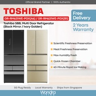 Toshiba 588L Multi Door Refrigerator (GR-RM631WE-PGX(A6) / GR-RM631WE-PGX(B1))