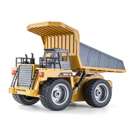 HUINA 1534/1533 Remote Control Engineering Toy Car 2.4G 9CH Semi Alloy Dump Truck 1/18 Scale RC Vehi