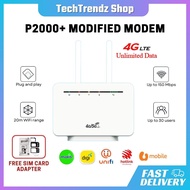 New modem WiFi Modified Unlimited 4G P2000+