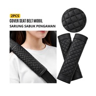 2pcs Premium Belt Seat Cover BR396 Leather Car Safety Cushion Belt