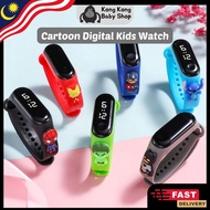 Kong Kong Jam Tangan Budak Cute Cartoon Watch Silicone Digital LED Touch Screen Kids Watchs Jam Tang
