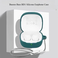for Baseus Bass BD1 Earphone Case Solid Color Protective Earphone Cover Shockproof Washable Headphon