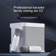 Professional Home Sound Systems, Dual Karaoke Machine with Microphone, Portable Bluetooth Speaker System, 2 Wireless Mic