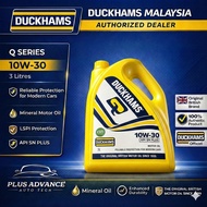100% SIRIM Duckhams Q 10W-30 API SN PLUS | Minyak Hijau | Engine Oil 3L