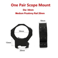 DISCOVERY 1pair 25.4Mmm/30mm/34mm scope Mount Ring 11mm/20mm Dovetail Rail Low High Profile for  Sco